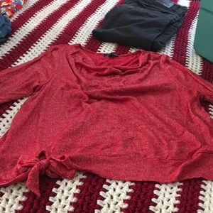 Red glitter Lane Bryant top 14/16